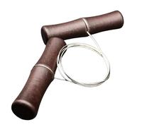 Tonfoglio Ton - Fil en acier inoxydable avec poignée en bois | Potters et outils de coupe en céramique pour modélisation, travail manuel, céramique sur le panneau du potier, artisanat du son, et
