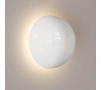 TONFON Applique murale LED mini ronde, style nordique, luminaire décoratif d'intérieur, idéal for une chambre à coucher, un salon, un bureau, une salle à manger, un couloir, un escalier(White)