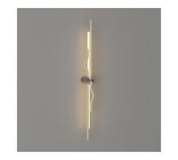 TONFON Applique Murale linéaire en métal, Applique Murale Moderne à Bande LED, éclairage d'intérieur, Lanterne Murale for Chambre à Coucher, Chevet, Salon, Bureau, Couloir, entrée(Cream,85cm)