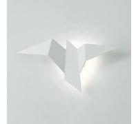 TONFON Applique murale moderne en métal à LED, éclairage d'intérieur, lanterne murale minimaliste moderne for chambre à coucher, chevet, salon, bureau, couloir, restaurant(White,White light)