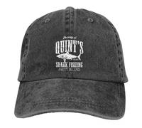 TONFON Casquette Baseball lavée pour Hommes Pêche au Requin Amity Island Trucker Snapback Casquettes Cowboy Papa Chapeau plongée sous-Marine Chapeaux Golf Anniversaire Halloween Cadeaux Noël