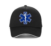TONFON Casquette Baseball Unisexe Star of Life Print Cap EMT ambulancier médecine d’Urgence Casquette Baseball Soutien pour Ces urgences Chapeaux la Profession médicale Cadeau Parfait