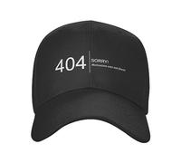 TONFON Casquette de Baseball Erreur 404 Casquette de Baseball pour Hommes et Femmes Accessoire avec programmateur réglable Snapback Unisexe Cadeau de Noël Parfait
