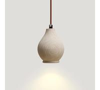 TONFON Décoration de la Maison Lustre Gris Vintage Ferme Suspension Micro Ciment Éclairage Lampe Suspendue for Îlot de Cuisine Salon Chambre Chevet Salle à Manger Couloir