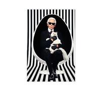 TONFON Karl Lagerfeld - Poster mural sur toile pour salon, chambre à coucher, décoration sans cadre, 40 x 60 cm