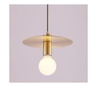 TONFON Lustre à disque doré ultra fin en métal, luminaire suspendu for restaurant, îlot de cuisine, salon, chambre à coucher, chevet, salle à manger, couloir