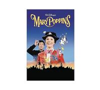 TONFON Mary Poppins 1964 Affiche sur toile de film musical américain de fantasy art déco pour décoration murale pour salon, chambre à coucher, style sans cadre, 20 x 30 cm