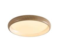 TONFON Plafonnier LED Minimaliste Moderne, plafonnier Japonais de Couleur Bois, éclairage Rond créatif, luminaire de Plafond for Salon, Chambre à Coucher, Salle à Manger, Cuisine, Couloir