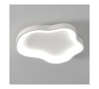 TONFON Plafonnier LED Moderne et Tendance, éclairage d'ambiance, variateur Tricolore, luminaire for Salon, Chambre, Salle à Manger, Cuisine, Bureau, Couloir(White,50cm)