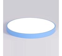TONFON Plafonnier LED Ultra-Fin Macaron, Design Rond et Tendance, intensité Variable Tricolore, luminaire décoratif de Plafond for Salon, Chambre, Salle à Manger, Cuisine, Bureau, Couloir(Blue,50cm)