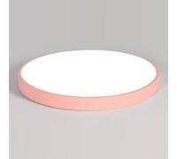 TONFON Plafonnier LED Ultra-Fin Macaron, Design Rond et Tendance, intensité Variable Tricolore, luminaire décoratif de Plafond for Salon, Chambre, Salle à Manger, Cuisine, Bureau, Couloir(Pink,60cm)