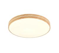 TONFON Plafonnier Ultra-Mince Rond à LED de Couleur Grain de Bois