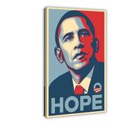 TONFON Poster sur toile Barack Obama Hope - Décoration pour chambre à coucher, bureau, chambre - 40 x 60 cm