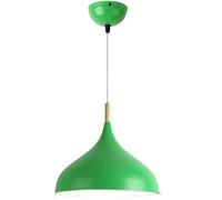 TONFON Restaurant Lustre en métal coloré Éclairage créatif Nordique Lampe Suspendue Décoration d'intérieur Lampe Suspendue à Hauteur réglable for îlot de Cuisine Salon Chambre Chevet(Green-B,42cm)