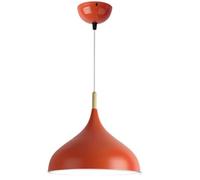 TONFON Restaurant Lustre en métal coloré Éclairage créatif Nordique Lampe Suspendue Décoration d'intérieur Lampe Suspendue à Hauteur réglable for îlot de Cuisine Salon Chambre Chevet(Orange,32cm)