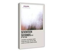 TONFON The Poster & Cure Seventeen Seconds 1980 Couverture de l'album de musique Poster sur toile Décoration murale pour salon chambre à coucher Style cadre 20 x 30 cm