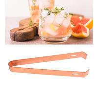 Tong à cocktail Sustvita, aliment en acier inoxydable Tong avec une conception mince pour les glaçons et l'utilisation de la pince aux cubes de sucre dans les et les maisons (Placage en cuivre)