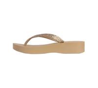 Tong Compensées à Enfiler Ipanema Mesh Chic Plat - Beige/Glitter Beige 39