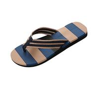 Tong Cuir Homme,Claquette Douche Hommes,L'Extérieur Été Flops Intérieur Couleurs Mixtes Pantoufles Support Arqué de Surf,Chaussures Léger Souple de Plage