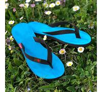 Tong en cuir velours MOOREA taille 42/43 bleu Turquoise