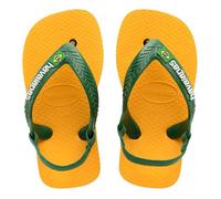 Tong Enfant - Havaianas - Baby Brasil Logo - Jaune/vert - Synthétique 21