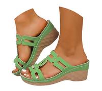 Tong Femme Pantoufles Femme Sandales D'été Avec Compensé 2026 Sandales Été À S Pour Femmes Avec Sangle De Réglable Et Bout Ouvert Pour Un Usage Quotidien Décontracté Épais Vintage Compensées