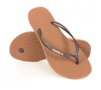 Tong Havaianas Slim Logo Métal 4... Rose 39/40