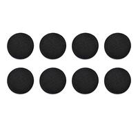 Tong Yue - Lot de 12 boutons en résine avec du tissu en coton - Noir, Plastique, Noir , 2.5cm