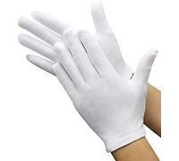 Tong Yue Lot de 12 paires de gants en coton non pelucheux Blanc Taille extra-large