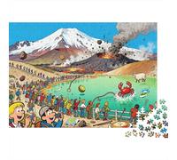 Tongariro Alpine Crossing - Champs de Lave Folie Puzzle en Bois Imperméable DIY Puzzles De 1000 Pièces pour Adultes Amusant Jeux Éducatifs