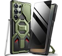 Tongate Cover per Samsung Galaxy S24 Ultra, Anneau Magnétique avec Support, Étui Magnétique Antichoc de Qualité Militaire pour Téléphone Portable, pour Samsung Galaxy S24 Ultra 5G 6,8 Pouces, Vert