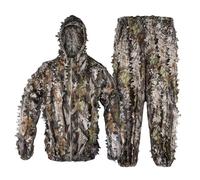 Tongcamo Combinaison Tenue de Chasse Camouflage Ghillie 3D Chasse Vêtements pour la Chasse dans la Jungle, la Photographie de la Faune, l'observation des Oiseaux, Halloween, Le tir
