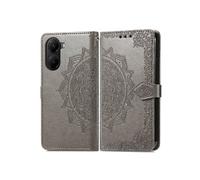 Tongez Etui Pour Xiaomi Redmi A5 Antichoc Motif Exquis Couverture Rabotant Simple Entreprise Etui En Cuir Gris