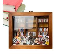tongfeng Anxietys Bibliothèque d'anxiété | Secouez vos peurs | Vitrine de livre miniature | Anxietys Bookshelf | Shake Away Your Anxietys | Cadeaux pour les amateurs de livres et les personnes