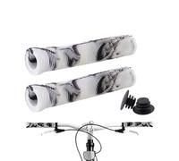 TONGFENG Poignée de vélo, Poignées de Verrouillage de vélo antidérapantes pour VTT, Poignées de vélo Souples, Housse de Guidon antidérapante pour Scooter, VTT et vélos