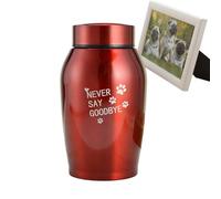 tongfeng Urne funéraire pour cendres de chien ou chat | Urne décorative en acier inoxydable gravée pour animaux de compagnie, chiots et chats, chiens