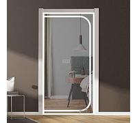 TONGha Porte moustiquaire moderne, gris clair, 81,3 cm de large x 203 cm de haut, anti-moustiques, convient aux animaux domestiques