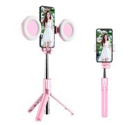 TongIPrésidence Tech-Bâton de selfie sans fil Bluetooth,anneau portable,lumière de remplissage,support pliant pour iPhone,Xiaomi,maquillage,studio vidéo en direct - Type Two Ring Light #A