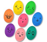 TONGKTAI Jouets Couinement pour Chiens, 8 Pièces Jouets Balles pour Chien en Caoutchouc Latex, Balles Souples et Rebondissantes en Forme D'oeufs pour Petit Chien Chiots Jeux interactif