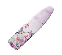 Tongluoye Hummingbird Flower Iron Board Cover with Padding Washable Ironing Board Protective Stretchy Covers Heavy Duty Sleeve Ironing Board Standard Size Non-Slip Iron Pad Covers for Women Purple