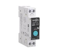 TONGOU Interrupteur Connecté, 25A DIY Commutateur ZigBee Intelligent Compatible avec Alexa, Google Assistant, TUYA/Smart Life APP Contrôle à Distance, avec Mesure, Commande Vocale et Fonction de Temps