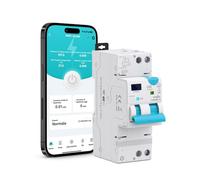 TONGOU RCBO Intelligent Interrupteur Différentiel 1P+N WIFI/TUYA App， Disjoncteur Fi Automatique Réarmable Type A 6kA, Protection contre les surintensités et fuites Rail din (1-20A / 30mA Fixe)