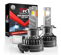 Tongruiting Ampoule LED H7 160W 38000LM, 30 puces CPS Haute luminosité Ampoules phares de Voiture 6500K Blanc Froid LED Lampe Lumières, Feux de Route et Feux de Croisement Kit, 2 pièces