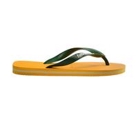 Tongs Havaianas Brasil Logo 2022 jaune vert blanc - 35-36
