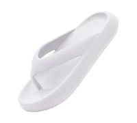Tongs antidérapantes pour femme et homme - Sandales de plage antidérapantes - Pantoufles en duvet pour femme - Taille 45, blanc, 40 EU