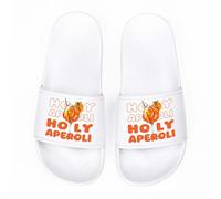 Tongs Aperol, pantoufles pour hommes et femmes, pantoufles amusantes, tongs à motif Aperol Spritz, chaussures de bain pour les amateurs d'Aperol Spritz et les fans d'Aperol, pantoufles de vacances