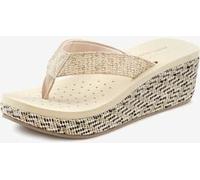 Tongs avec talon compensé confortable - Venice Beach - beige BEIGE 42