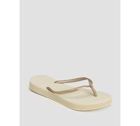 Tongs Beiges Pour Femmes Havaianas Slim Flatform 4144537-beige