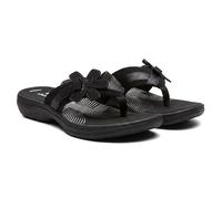Tongs Breeze Sea de Clarks pour femme - Tongs confortables avec crochet réglable et support d'arche - Tongs Cloudsteppers décontractées pour l'été à porter au quotidien, 9