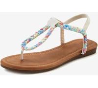 Tongs brides élastiques pour faciliter l'enfilage - LASCANA - beige/bleu BEIGE/BLEU 35